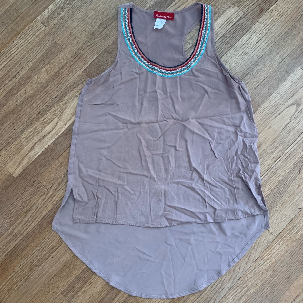 Panhandle slim taupe tank.